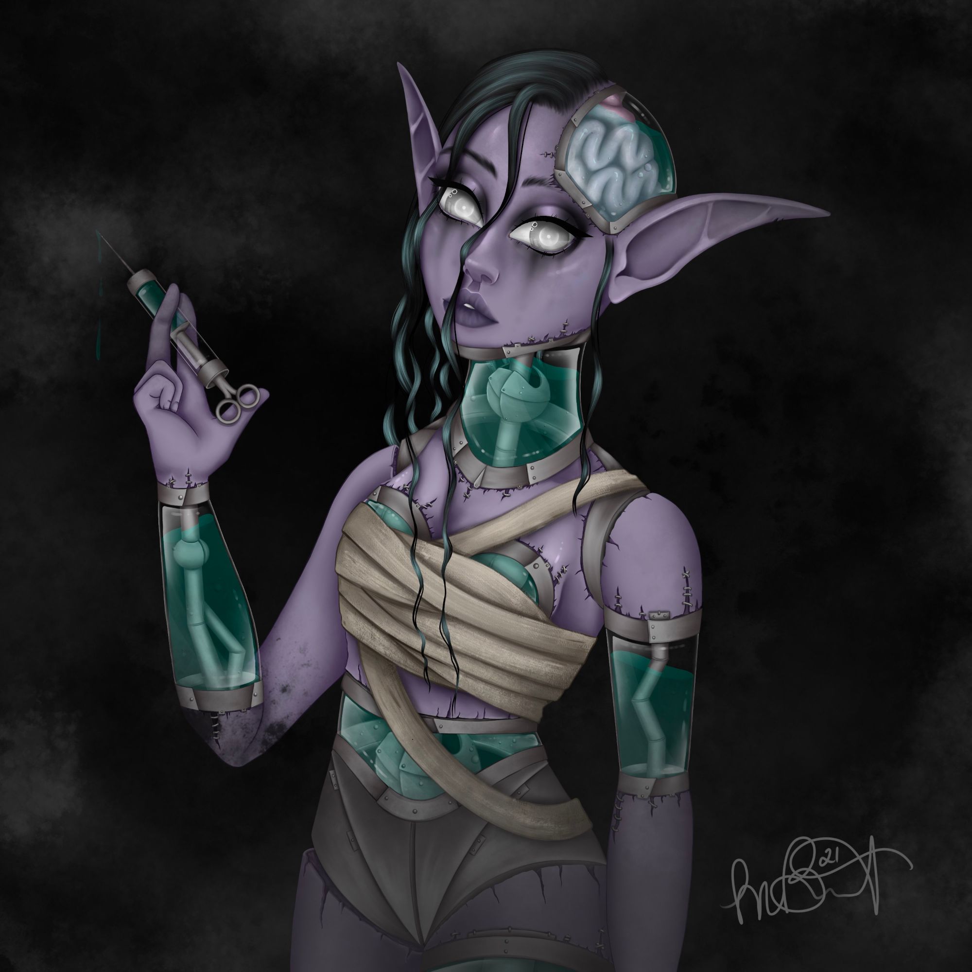 Original character illustration. Created in Procreate in 2021.